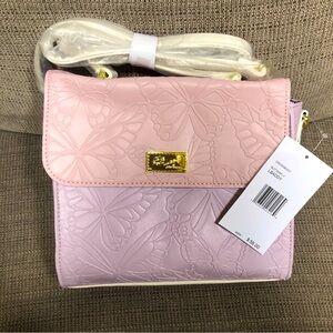NWT Luv BETSEY Betsey Johnson Pink Butterfly Crossbody￼ Purse Bag